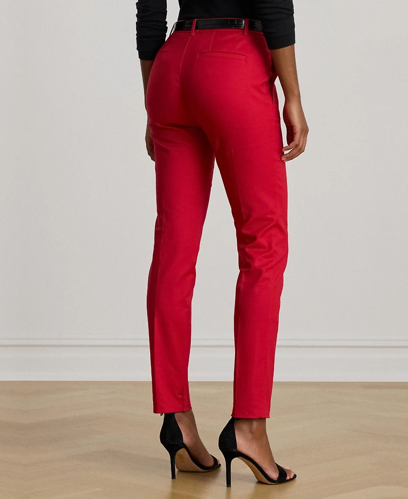 Lauren Ralph Double-Faced Stretch Cotton Pant