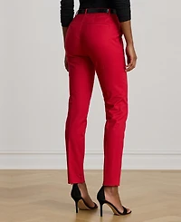 Lauren Ralph Double-Faced Stretch Cotton Pant