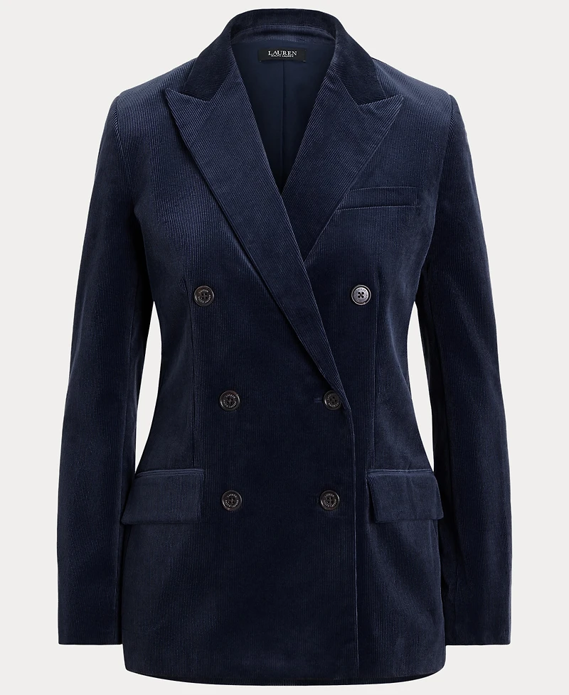 Lauren Ralph Women's Double-Breasted Corduroy Blazer