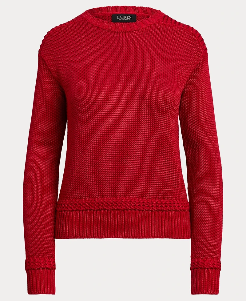 Lauren Ralph Women's Crewneck Shimmer Sweater