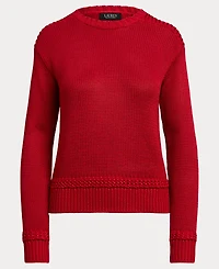 Lauren Ralph Women's Crewneck Shimmer Sweater