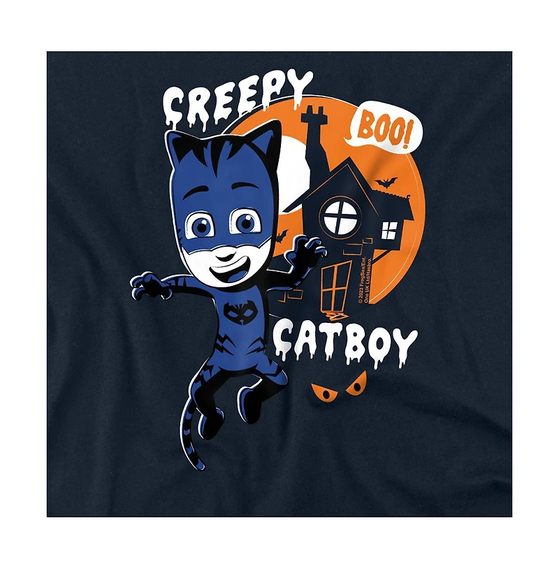 Logovision Men's Pj Masks Creepy Catboy T Shirt