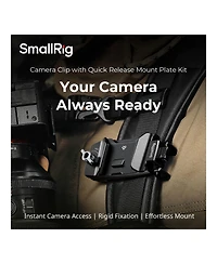 SmallRig Camera Clip with Quick Release Mount Plate