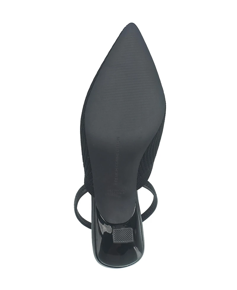 French Connection Ladies Coco Slingback Kitten Heel