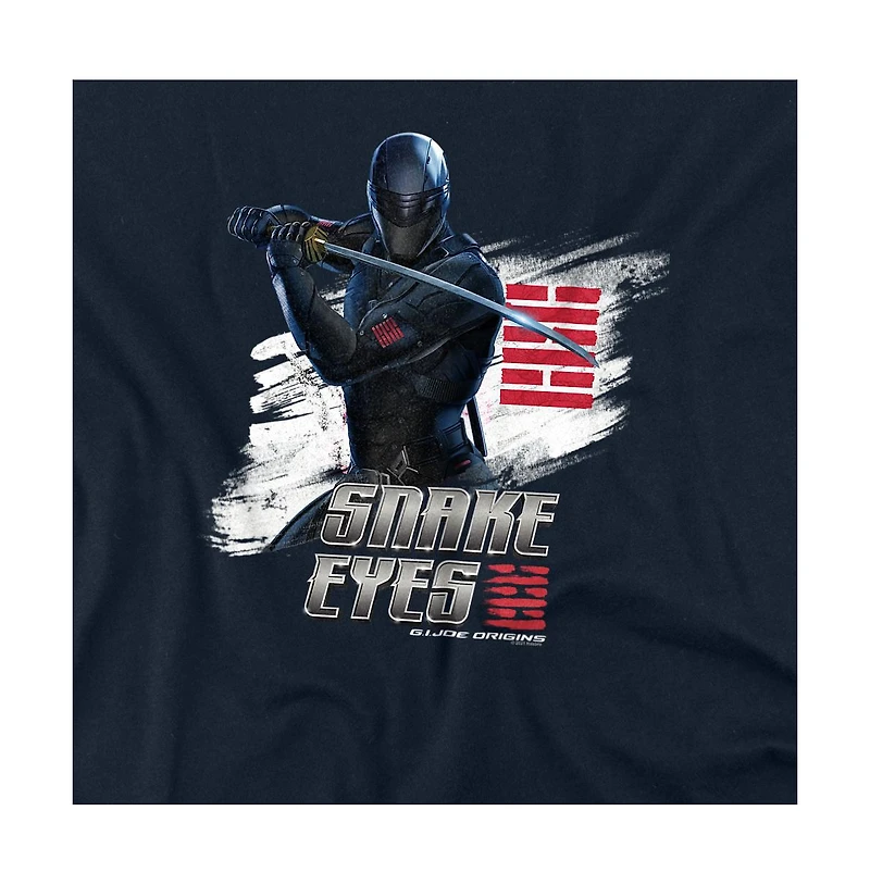 Logovision Men's Snake Eyes G.i. Joe Origins Brush T Shirt