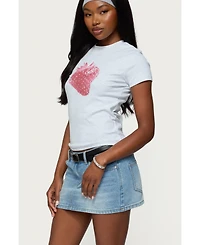 Edikted Women's Sweet Berry T Shirt