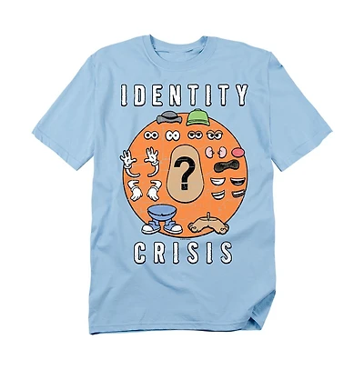 Logovision Men's Potato Head Potato Head's Identity Crisis T Shirt