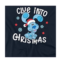 Logovision Men's Blue's Clues & You! Blue Christmas T Shirt