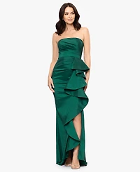 Betsy & Adam Women's Long Stretch Strapless Gown
