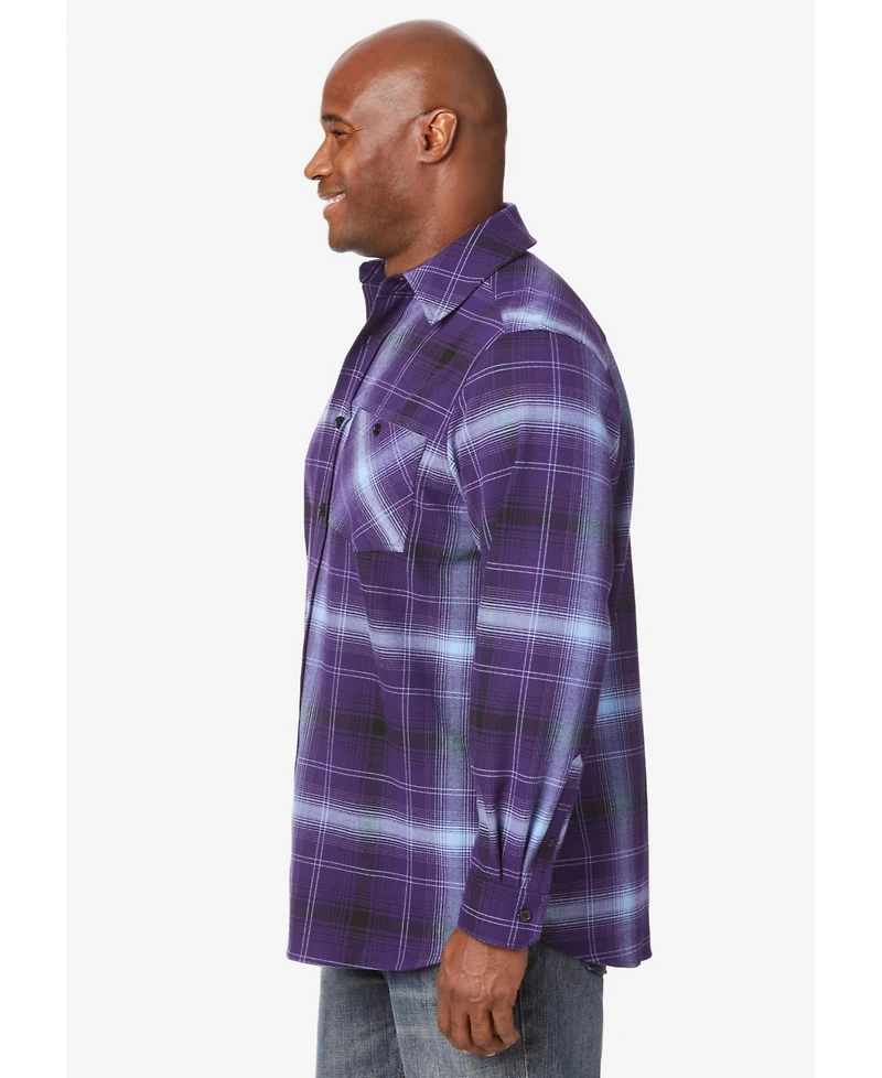 KingSize Big & Tall Stretch Flannel Shirt