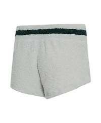Concepts Sport Women's Gray Green Bay Packers Whitley Long Sleeve Hoodie Top Shorts Set
