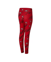 Concepts Sport Women's Scarlet San Francisco 49ers Mosaic Allover Print Leggings