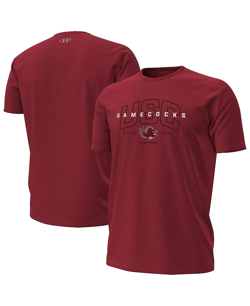 Under Armour Men's Garnet South Carolina Gamecocks Overlay Performance T-Shirt