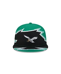 New Era Men's Kelly Green/Black Philadelphia Eagles Break 59FIFTY Fitted Hat