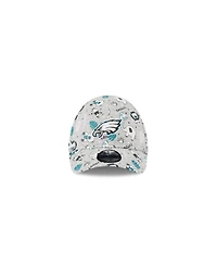 New Era Baby Boys and Girls Gray Philadelphia Eagles Animal 9TWENTY Adjustable Hat