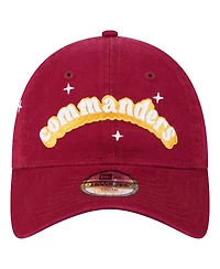 New Era Big Girls Burgundy Washington Commanders Cheer 9TWENTY Adjustable Hat