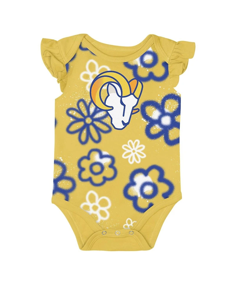 Outerstuff Baby Girls 2-Piece Los Angeles Rams The Sunshine Bodysuit Set