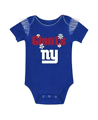 Outerstuff Baby Girls New York Giants My Team Rocks Bodysuit and Skirt Set
