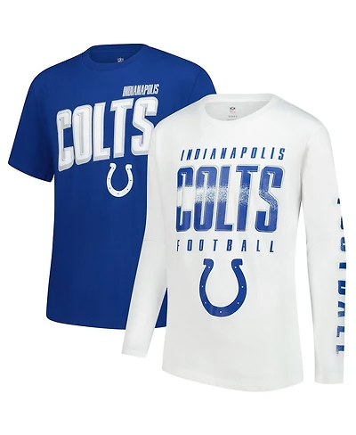Outerstuff Big Boys and Girls Indianapolis Colts The Mix Combo T-Shirt Set