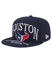 New Era Men's Navy Houston Texans Oversized 59FIFTY Fitted Hat