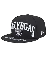 New Era Men's Black Las Vegas Raiders Oversized 59FIFTY Fitted Hat