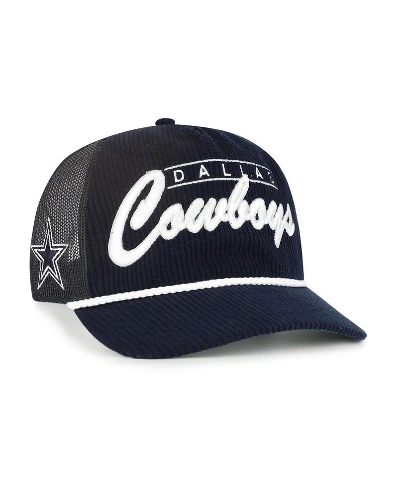 '47 Brand Men's Navy Dallas Cowboys Double Header Relaxed Corduroy Hitch Hat