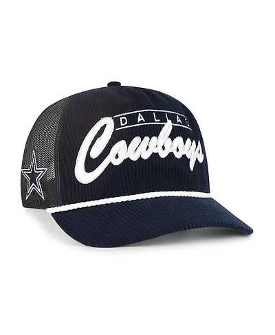 '47 Brand Men's Navy Dallas Cowboys Double Header Relaxed Corduroy Hitch Hat
