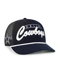 '47 Brand Men's Navy Dallas Cowboys Double Header Relaxed Corduroy Hitch Hat
