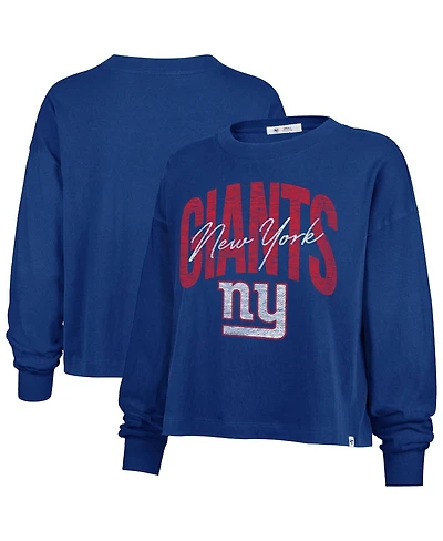 '47 Brand Women's Royal New York Giants Muse Sydney Long Sleeve T-Shirt