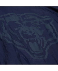 Mitchell Ness Men's Navy Chicago Bears Logo Playmaker Full-Zip Windbreaker Jacket