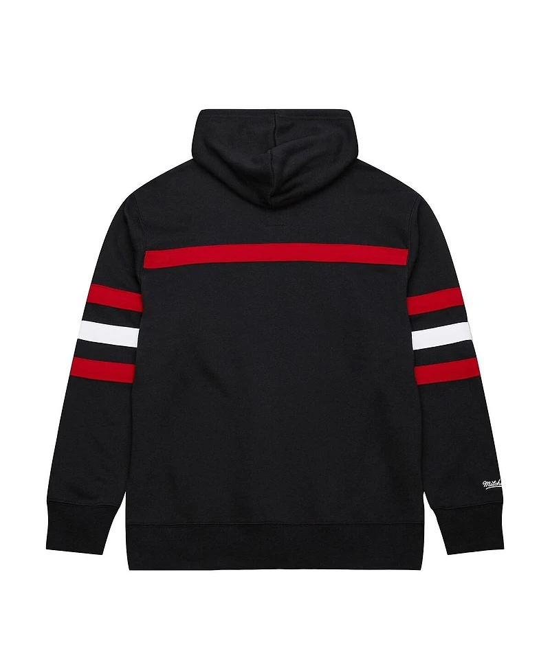 Mitchell Ness Men's Black New Jersey Devils Head Coach Slogan Pullover Hoodie
