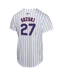 Nike Big Boys and Girls Seiya Suzuki White Chicago Cubs Home Game Jersey