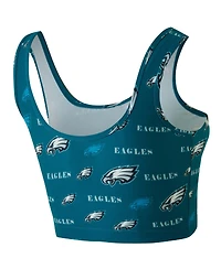 Concepts Sport Women's Midnight Green Philadelphia Eagles Mosaic Allover Print Bralette