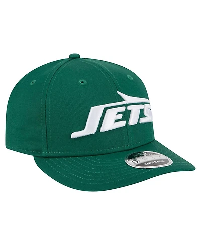 New Era Men's Green New York Jets Main Low Profile 9FIFTY Snapback Hat