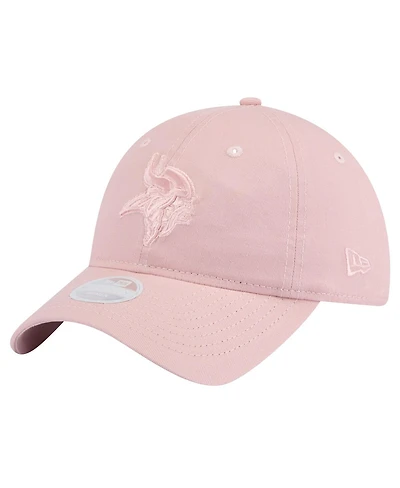 New Era Women's Light Pink Minnesota Vikings Main 9TWENTY Adjustable Hat