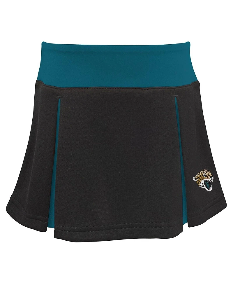 Outerstuff Big Girls 2-Piece Teal Jacksonville Jaguars Spirit Cheerleader Set