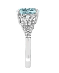 Lali Jewels Aquamarine (3-1/2 ct. t.w.) & Diamond (1/3 14k Gold