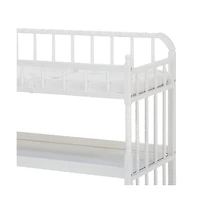 Slickblue Wood Changing Table with 1-Inch Waterproof Pad for Baby Diapering and Nursery Use