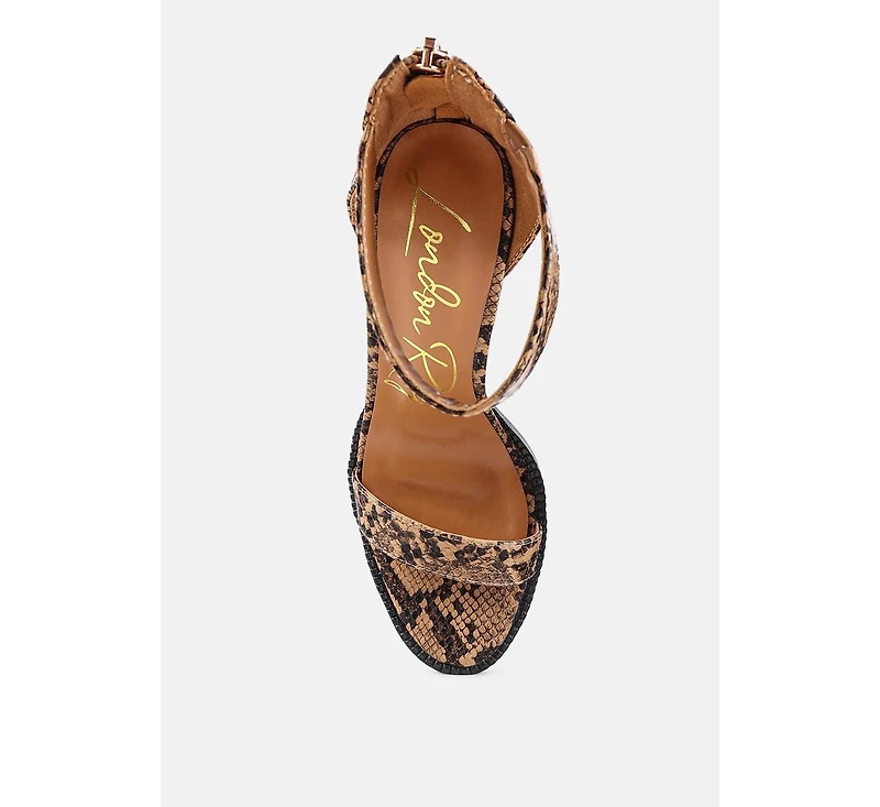 Rattle Chunky High Block Heel Sandals Women