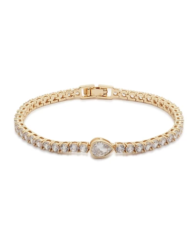 Givenchy Foldover Crystal Cubic Zirconia Flex Bracelet