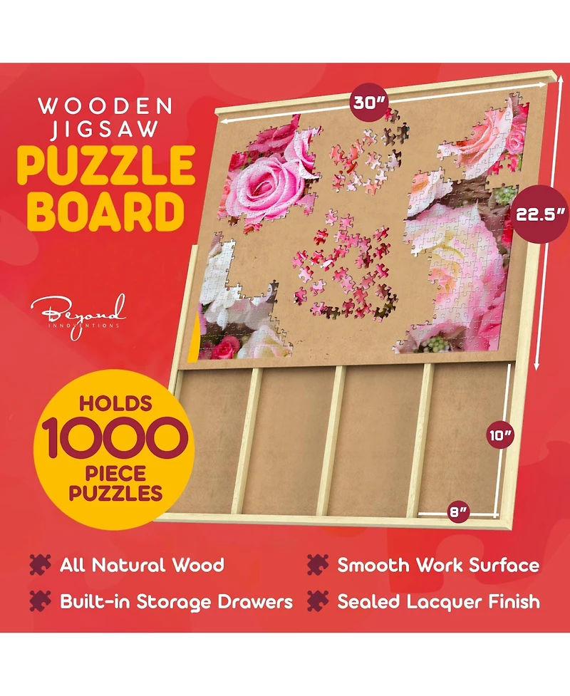 Wooden Jigsaw Puzzle Table