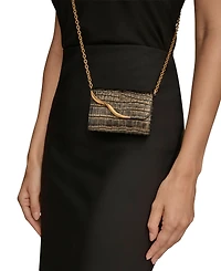 Donna Karan New York Women's Malverne Metallic Croco String Wallet