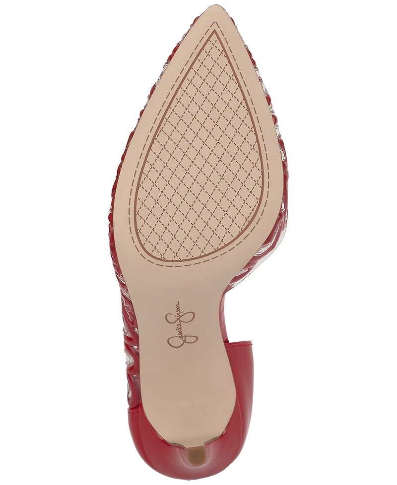 Jessica Simpson Women's Palvin Vinyl Heart Pumps