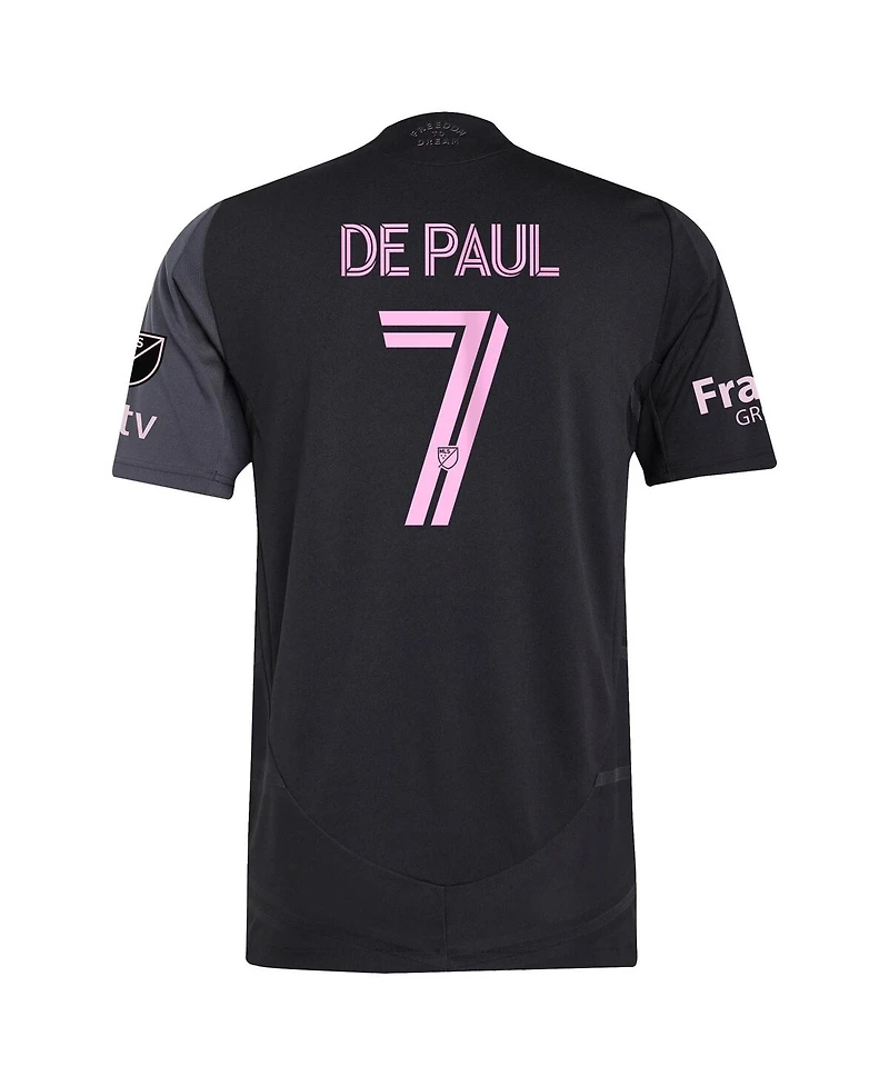 Adidas Men's Rodrigo De Paul Black Inter Miami Cf 2025 The Fortitude Kit Authentic Player Jersey