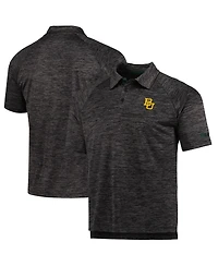 Colosseum Men's Heathered Black Baylor Bears Down Swing Polo Shirt