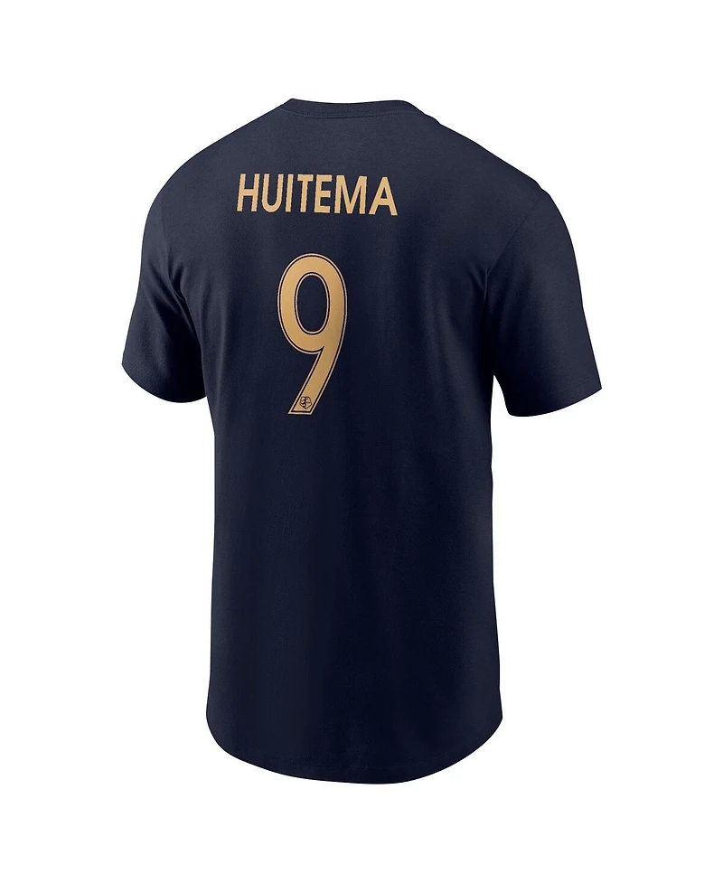 Nike Men's Jordyn Huitema Navy Seattle Reign Fc Core Crew Neck T-Shirt