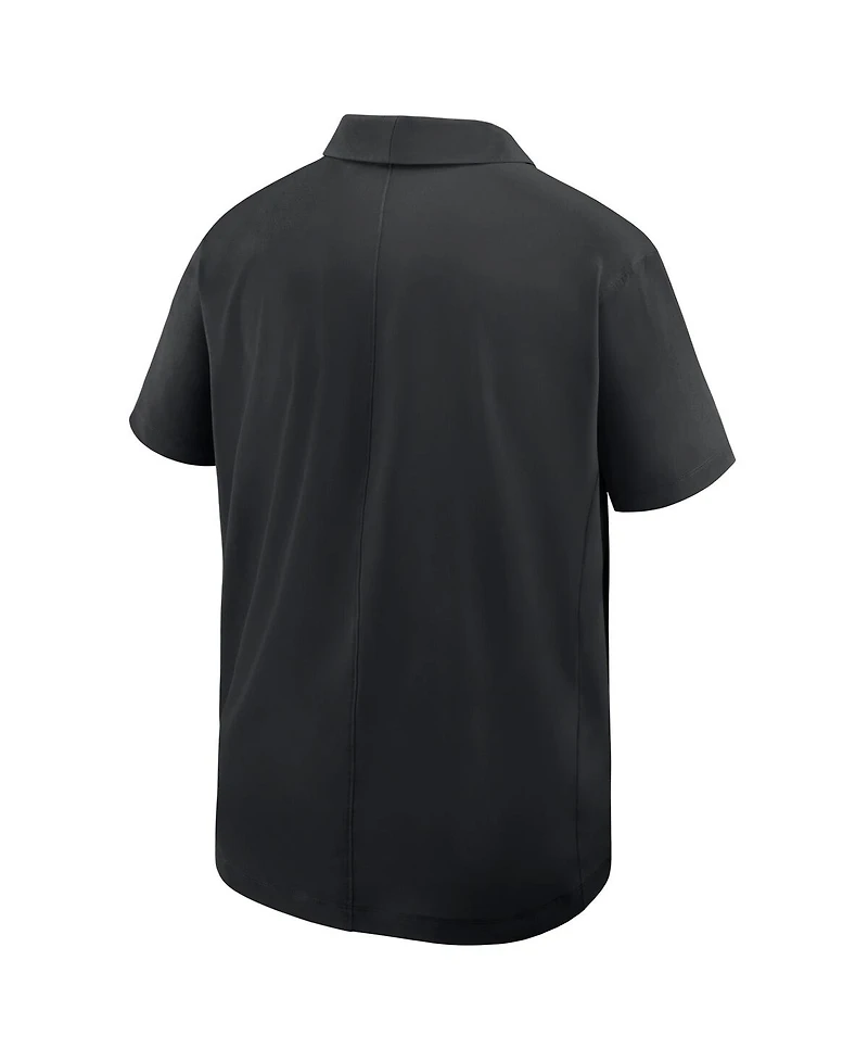 Nike Men's Black Smu Mustangs 2025 Sideline Dri-fit Polo Shirt
