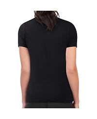 G-iii 4Her by Carl Banks Women's Black Baltimore Orioles Super-Slim Fit Lightweight Heart Graphic T-Shirt