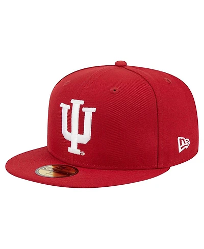 New Era Men's Crimson Indiana Hoosiers 59FIFTY Fitted Hat