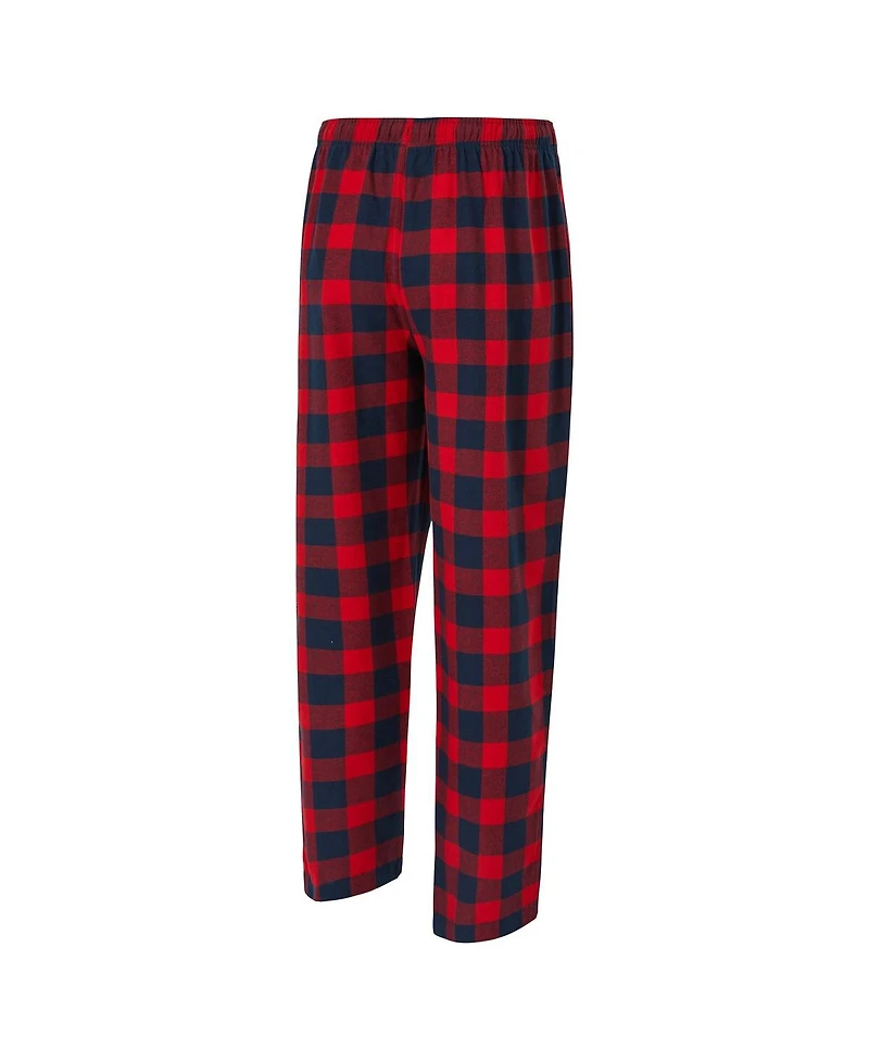 Concepts Sport Men's 2-Piece Navy/Red Houston Texans Avondale T-Shirt and Flannel Pants Set